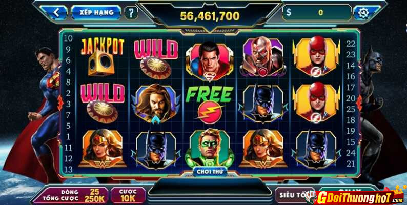 Giới thiệu Justice League Slot game đổi thưởng xanh chín nhất 2024