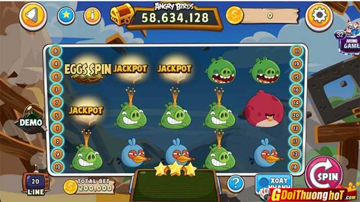 Angry bird Slot trò chơi cá cược làm giàu dễ nhất tại thị trường Việt Nam 